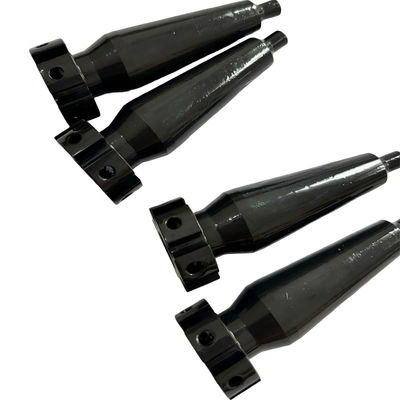 Custom Precision CNC Turning Parts with Steel Material and Blackened Surface Treatment