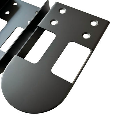 Custom Aluminum Sheet Metal Bending Parts with Black Oxidation and 100% Inspection