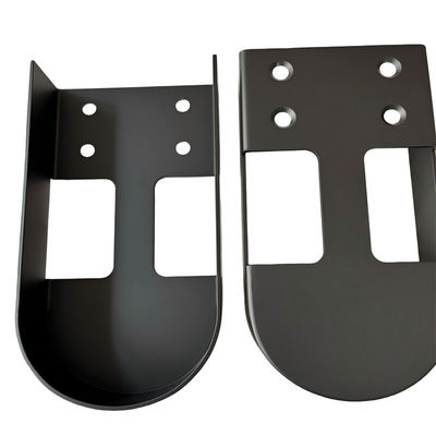 Custom Aluminum Sheet Metal Bending Parts with Black Oxidation and 100% Inspection