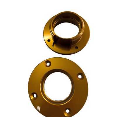 Customized Size Aluminum CNC Turning Parts with Gold Oxidation Surface Treatment and 7-35 Days Lead Time at Factory Price