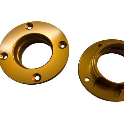 Customized Size Aluminum CNC Turning Parts with Gold Oxidation Surface Treatment and 7-35 Days Lead Time at Factory Price