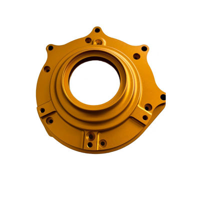Customized Size CNC Turning Milling Parts with Gold Oxidation Surface Treatment and 100% Inspection