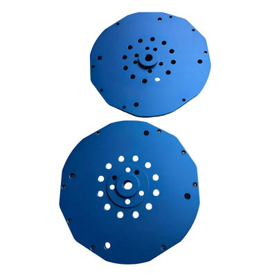 Customized Size Aluminum CNC Spare Parts with Blue Oxidation Surface Treatment and High Precision Tolerance