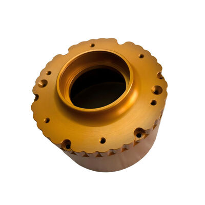 Gold Anodize Aluminum CNC Turning Milling Parts with Engineering Support and Customized Precision