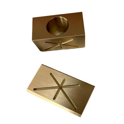 Aluminum CNC Milling Parts with Gold Anodizing 100% Inspection and 7-35 Working Days Lead Time