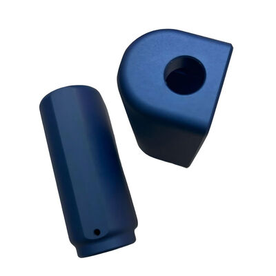 High Precision CNC Spare Parts with Blue Oxidation Surface Treatment and Customized Size Options