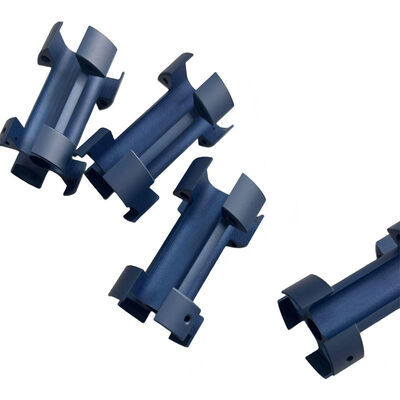 Aluminum CNC Spare Parts with Blue Oxidation Surface Treatment and ISO 9001:2015 Certified