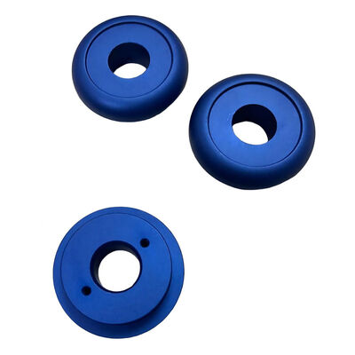 ISO9001 Certified High Precision CNC Turning Parts with Blue Anodizing Surface Finish