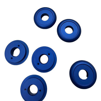 ISO9001 Certified High Precision CNC Turning Parts with Blue Anodizing Surface Finish