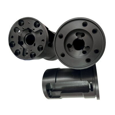 Customized CNC Turning Parts with Blue Surface Treatment Aluminum Precision Machined Components with +/-0.002~0.005mm Tolerance