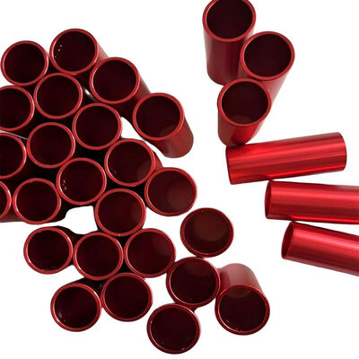 High Precision CNC Turning Parts with Red Oxidation Surface Treatment for Medical Device Enclosures