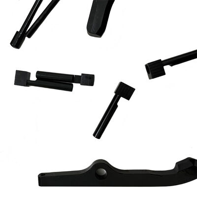 Deep Pocket CNC Milling Parts with Black Oxidation Aluminum Enclosure and ±0.002~0.005mm Tolerance