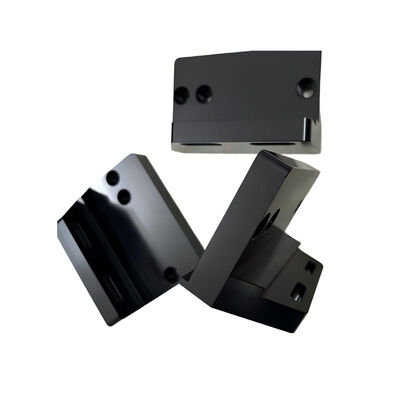 ISO9001 Certified CNC Machined Connector with Black Oxidation Surface Finish and ±0.002~0.005mm Tolerance