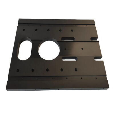 Precision CNC Milled Back Panel for Server Rack with ±0.002~0.005mm Tolerance and Black Oxidation Finish - ISO9001 Certified