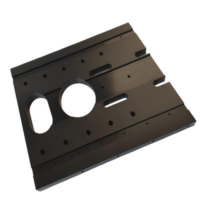 Precision CNC Milled Back Panel for Server Rack with ±0.002~0.005mm Tolerance and Black Oxidation Finish - ISO9001 Certified