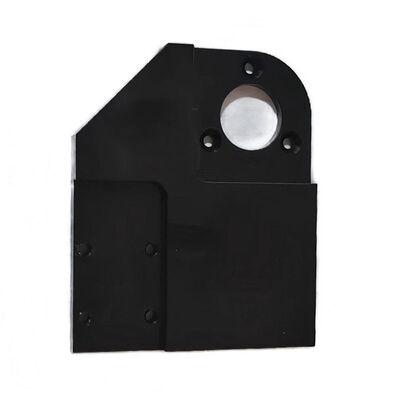 Precision CNC Machined Aluminum Sensor Mount Bracket with Black Oxidation and ±0.002~0.005mm Tolerance ISO9001 Certified
