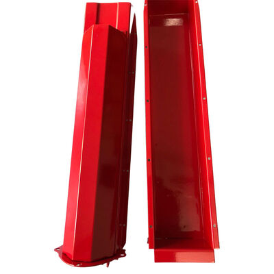 Factory Price CNC Milled Heat Sink with Optimized Fins and Red Oxidation for ±0.002~0.005mm Precision