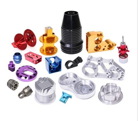 CNC Aluminum 6061-T6 Parts with Colored Anodize 5 Axis Machining