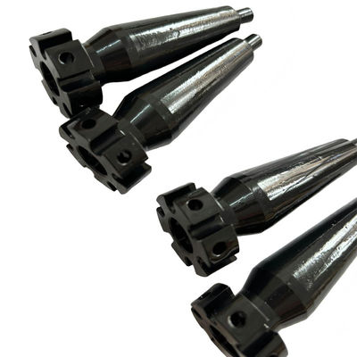 Custom Precision CNC Turning Parts with Steel Material and Blackened Surface Treatment