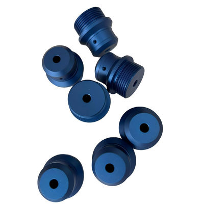 Customized Size Aluminum CNC Turning Parts with Blue Oxidation Surface Treatment