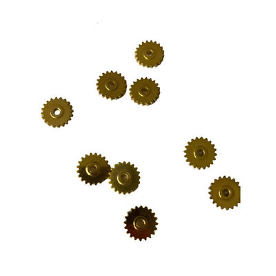 High Precision Aluminum CNC Spare Parts with Gold Oxidation Surface Treatment and Customized Sizes