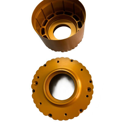 Gold Anodize Aluminum CNC Turning Milling Parts with Engineering Support and Customized Precision