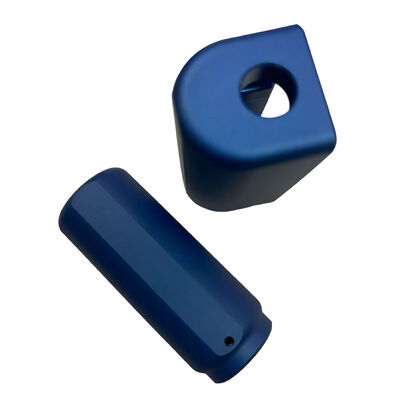 High Precision CNC Spare Parts with Blue Oxidation Surface Treatment and Customized Size Options