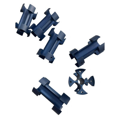 Aluminum CNC Spare Parts with Blue Oxidation Surface Treatment and ISO 9001:2015 Certified