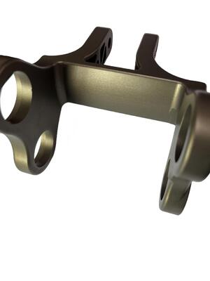Brass Material Multi-Axis CNC Machined Fitting and Actuator Block with ±0.002~0.005mm Tolerance