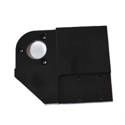 Precision CNC Machined Aluminum Sensor Mount Bracket with Black Oxidation and ±0.002~0.005mm Tolerance ISO9001 Certified