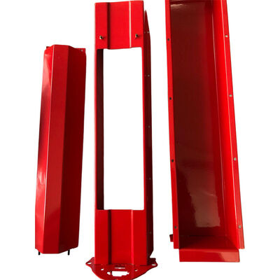 Factory Price CNC Milled Heat Sink with Optimized Fins and Red Oxidation for ±0.002~0.005mm Precision