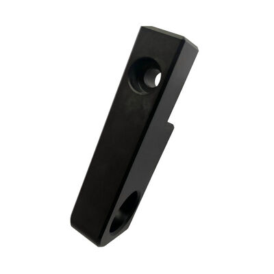 Precision CNC Machined Aluminum Bracket with Black Oxidation Finish and ±0.002~0.005mm Tolerance for Aircraft Fasteners