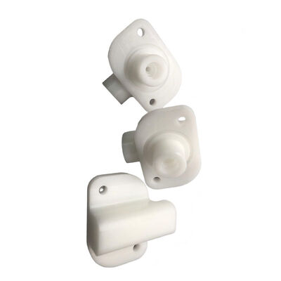 High-Tolerance White Acetal CNC Machined Spacer with ±0.002~0.005mm Tolerance for Precision Applications