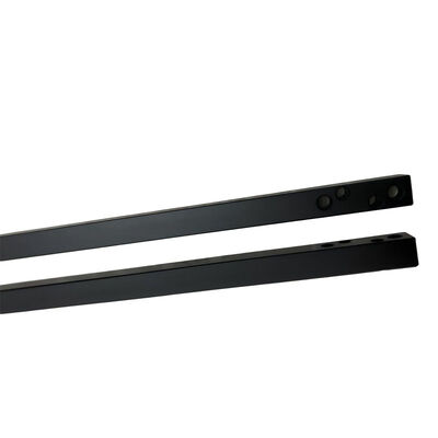 Precision CNC Milled Aluminum Plate with ±0.002~0.005mm Tolerance & Black Anodized Finish